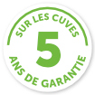 5 ans de garantie sur les récupérateurs PLUVIO*